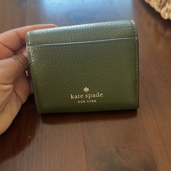 Olive green Kate Spade wallet - Picture 3 of 7